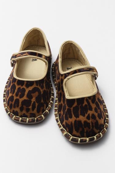 ANIMAL PRINT BALLERINAS - Sand Brown by Zara