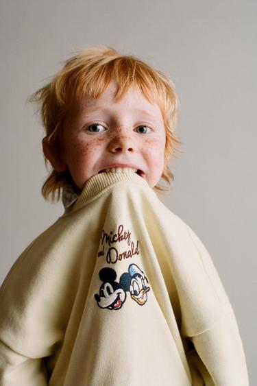 MICKEY MOUSE © DISNEY EMBROIDERED SWEATSHIRT - Butter by Zara