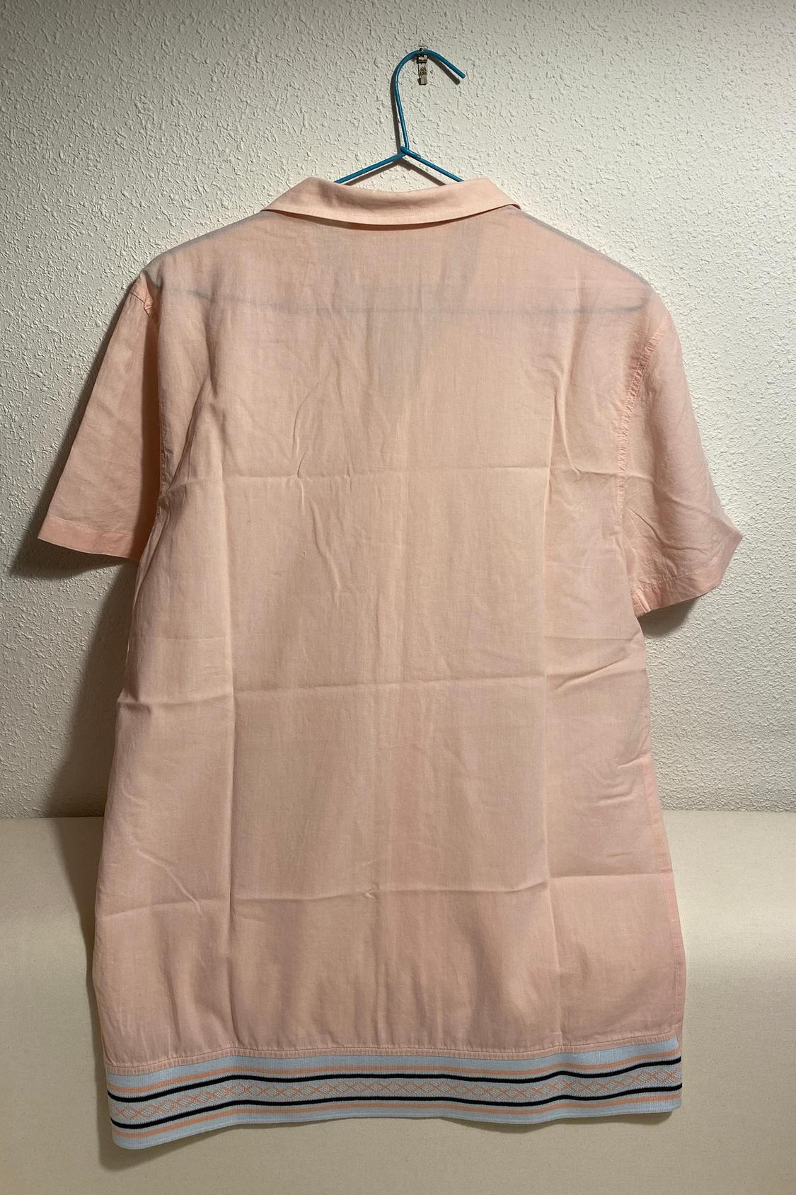 CAMISA CUELLO BOWLING ROSA ZARA MAN - Image 3