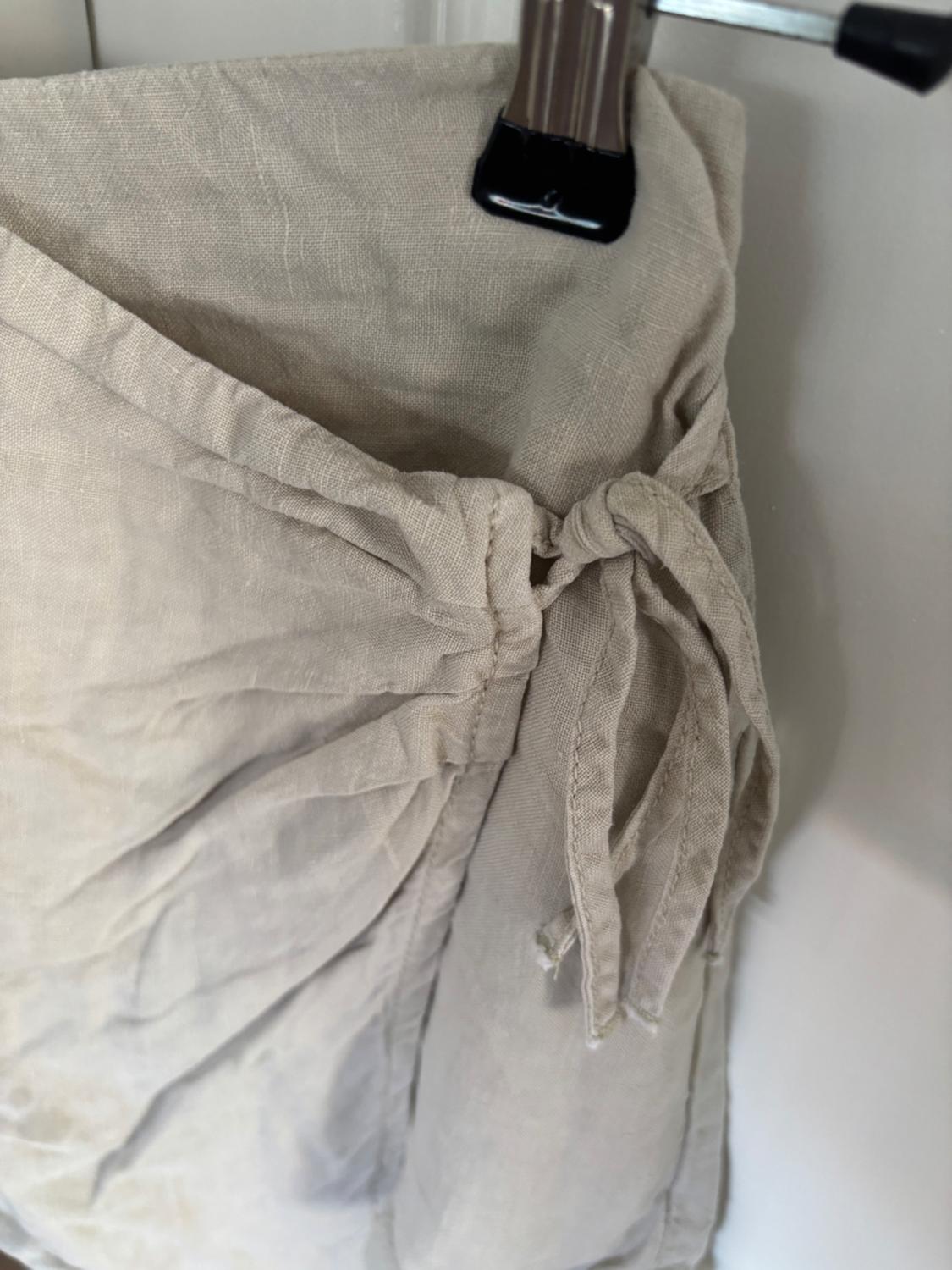 LINEN WRAP SKIRT - Image 2