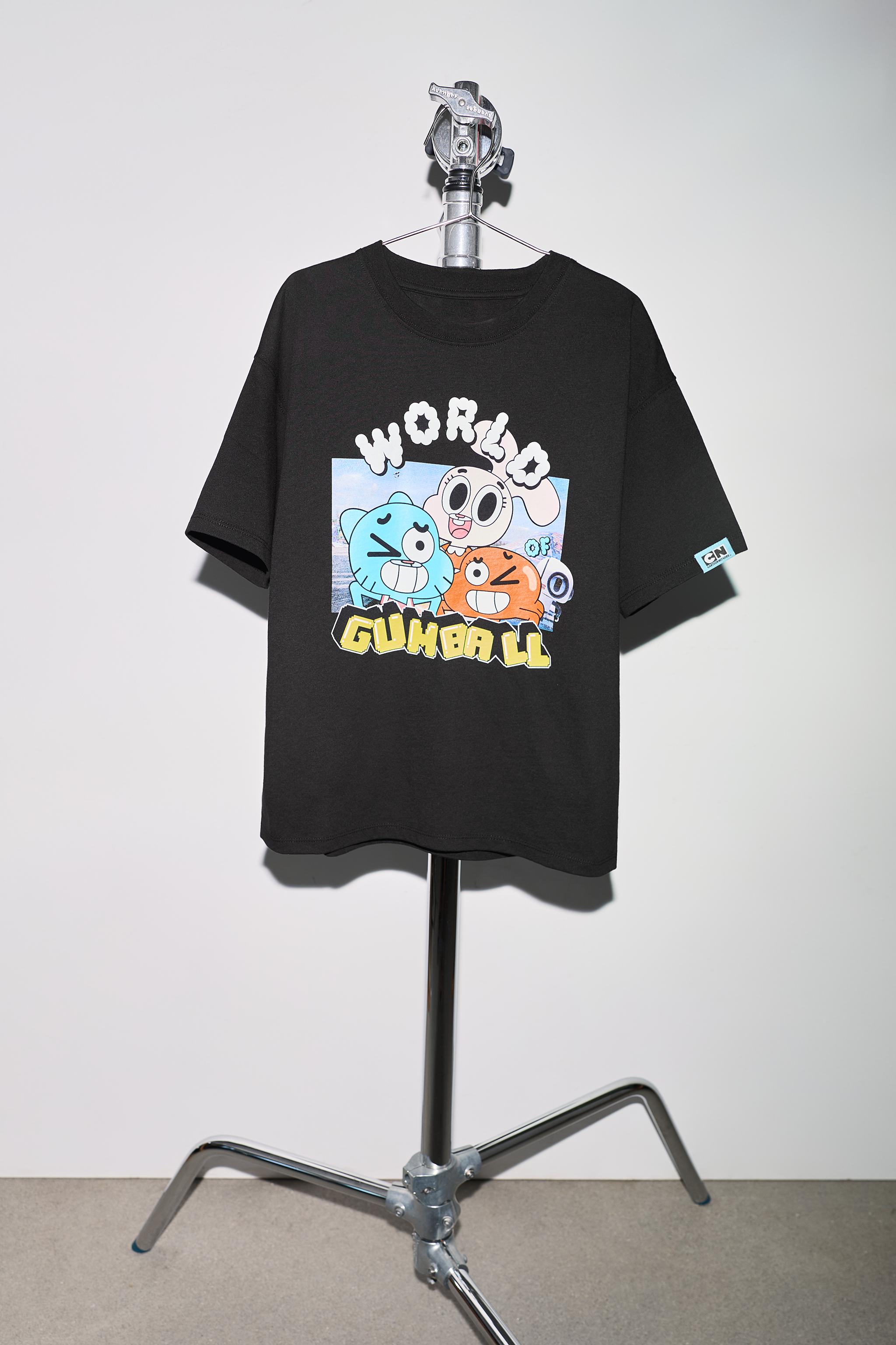GUMBALL CARTOON NETWORK™ PRINTED T-SHIRT — Black