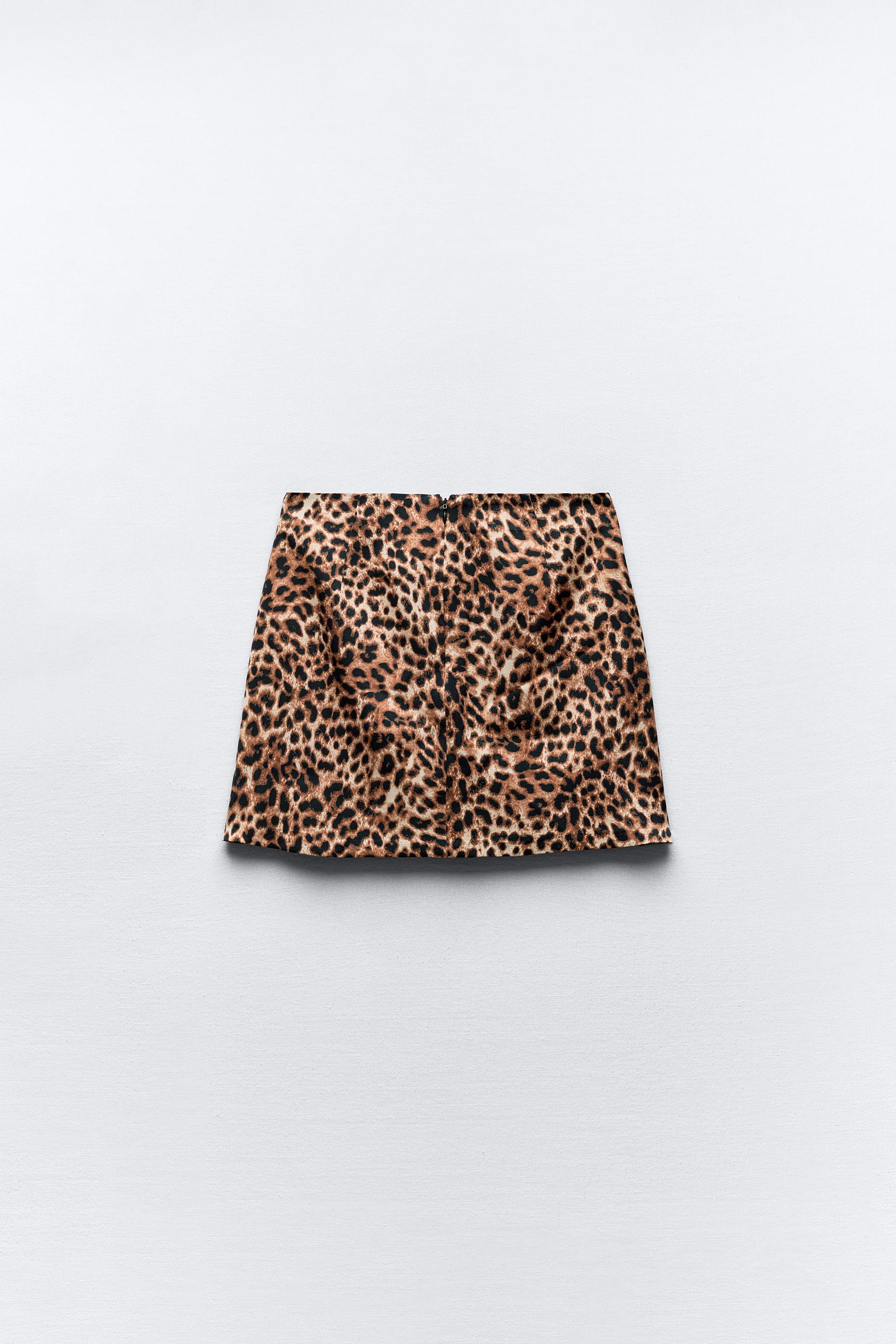 LEOPARD PRINT MINI SKIRT Leopard ZARA Australia