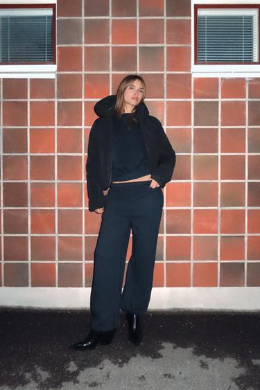 ANORAK À CAPUCHE DÉPERLANT COUPE-VENT - Noir de Zara - Image 2