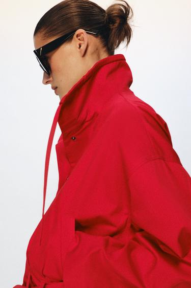 ZW COLLECTION BELTED JACKET - Bright red by Zara - Image 2