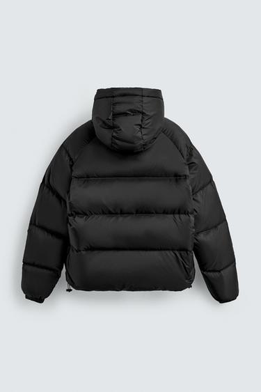 100% FEATHER WATER-REPELLENT PUFFER JACKET - Black by Zara