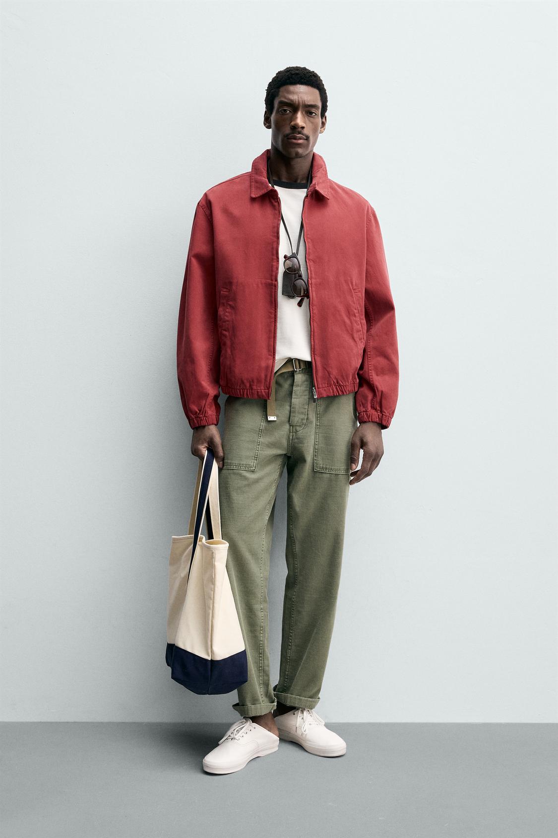 ВЫСТИРАННЫЙ ХЛОПЧАТОБУМАЖНЫЙ ПИДЖАК ОБЫЧНОГО ПОКРОЯ ОТ ZARA