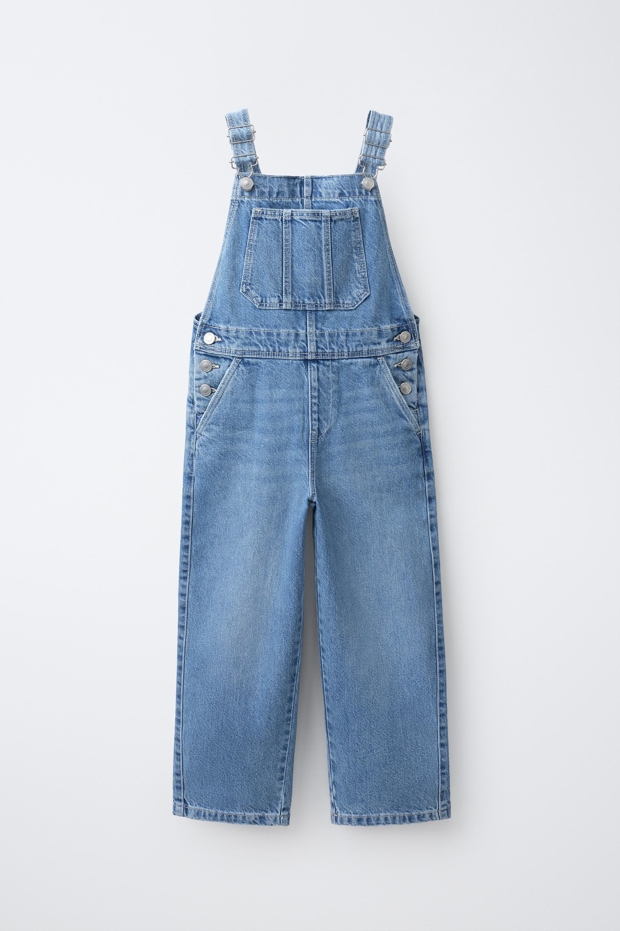 SALOPETTE LONGUE EN JEAN BARREL