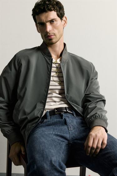 TECHNICAL BOMBER JACKET - Anthracite grey by Zara