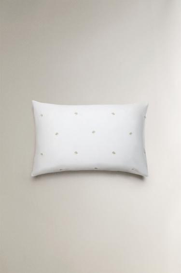 PILLOWCASE WITH EMBROIDERED TREES - Oyster-white by Zara - Image 2