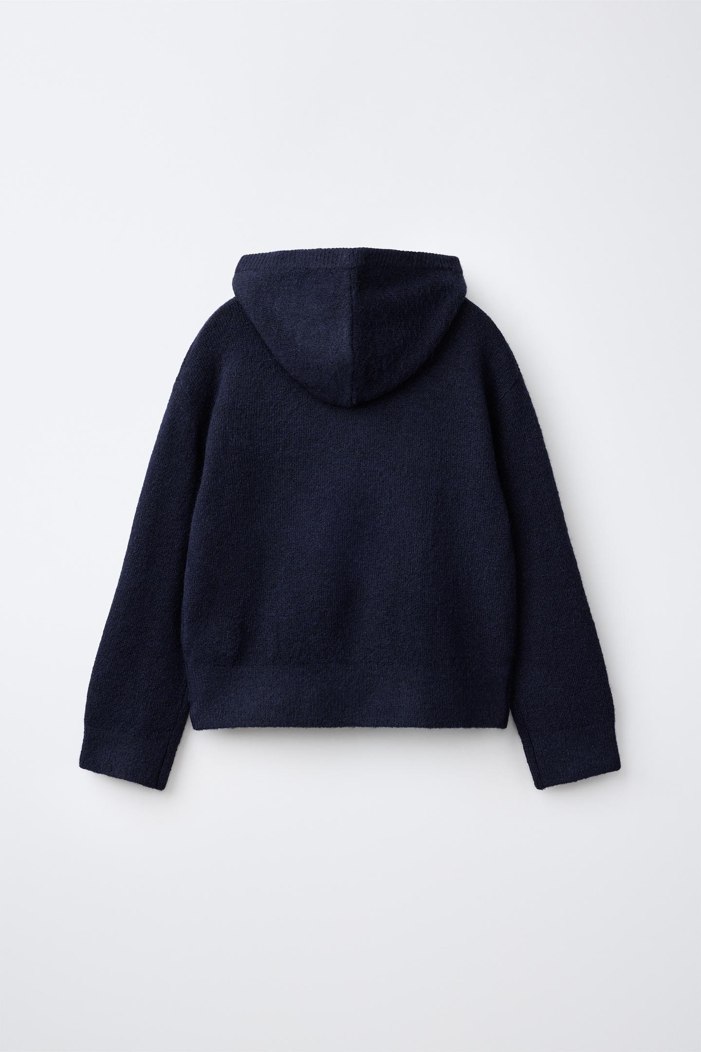 Детский свитер Zara Dog Print Hooded, цвет: Тёмно-синий — фото 2