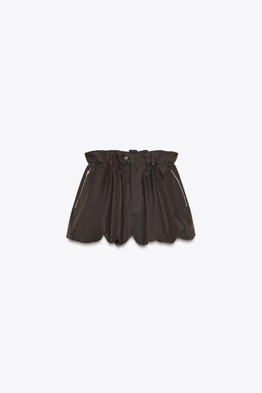 SHORTS BALLOON ZW COLLECTION - Chocolat de Zara - Image 6