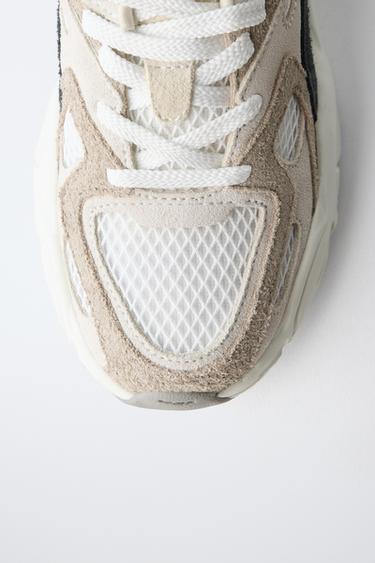 MESH SNEAKERS - White by Zara - Image 3