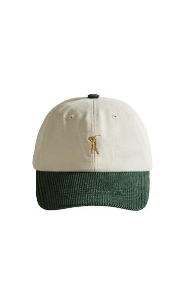 CASQUETTE DE GOLF - Écru / Vert de Zara