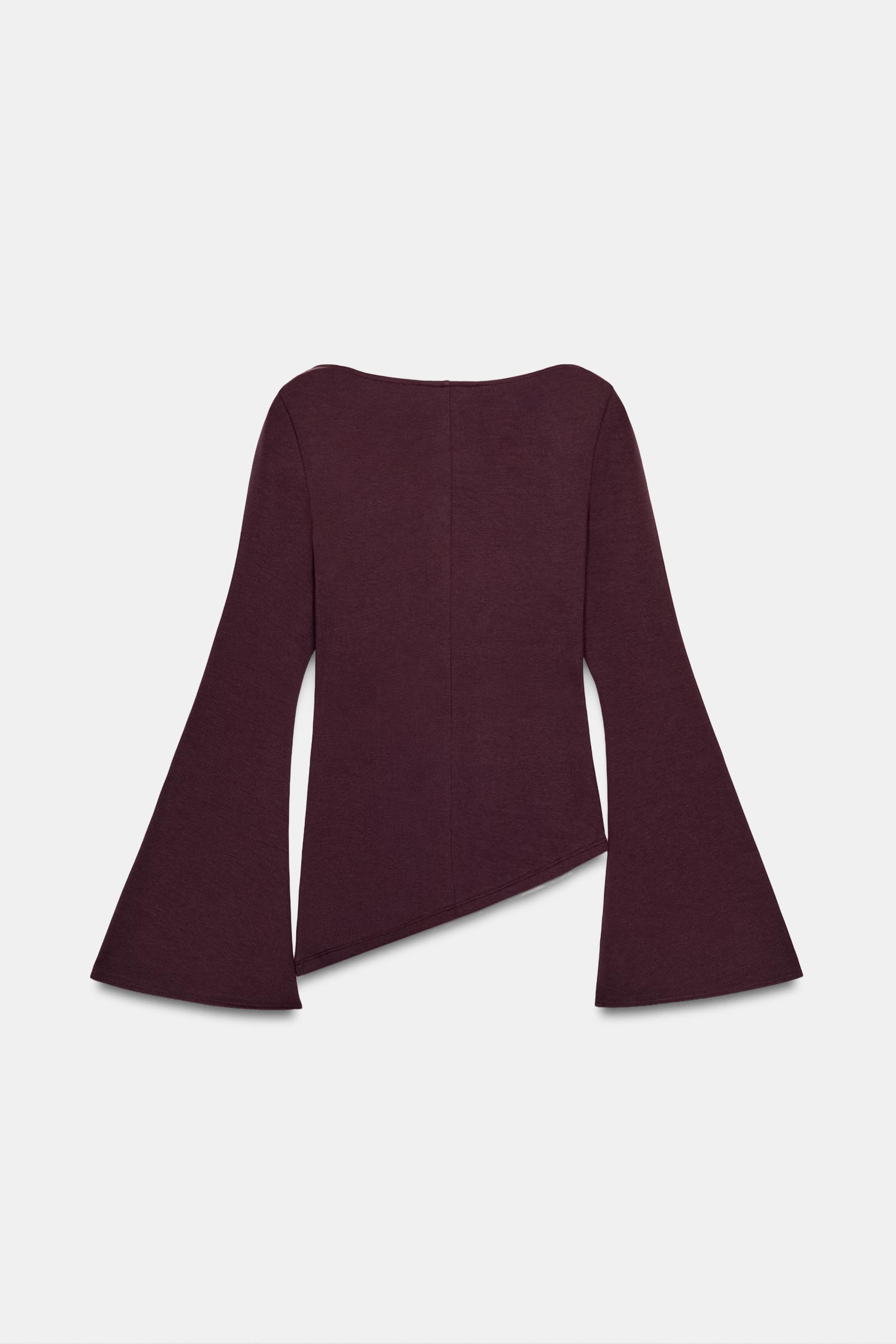 INTERLOCK LONG SLEEVE TOP