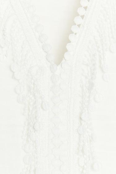 CHEMISE KIMONO COTON - Blanc de Zara - Image 6