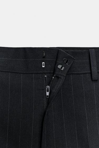 PANTALON TAILLE HAUTE À RAYURES ZW COLLECTION - rayures de Zara - Image 6