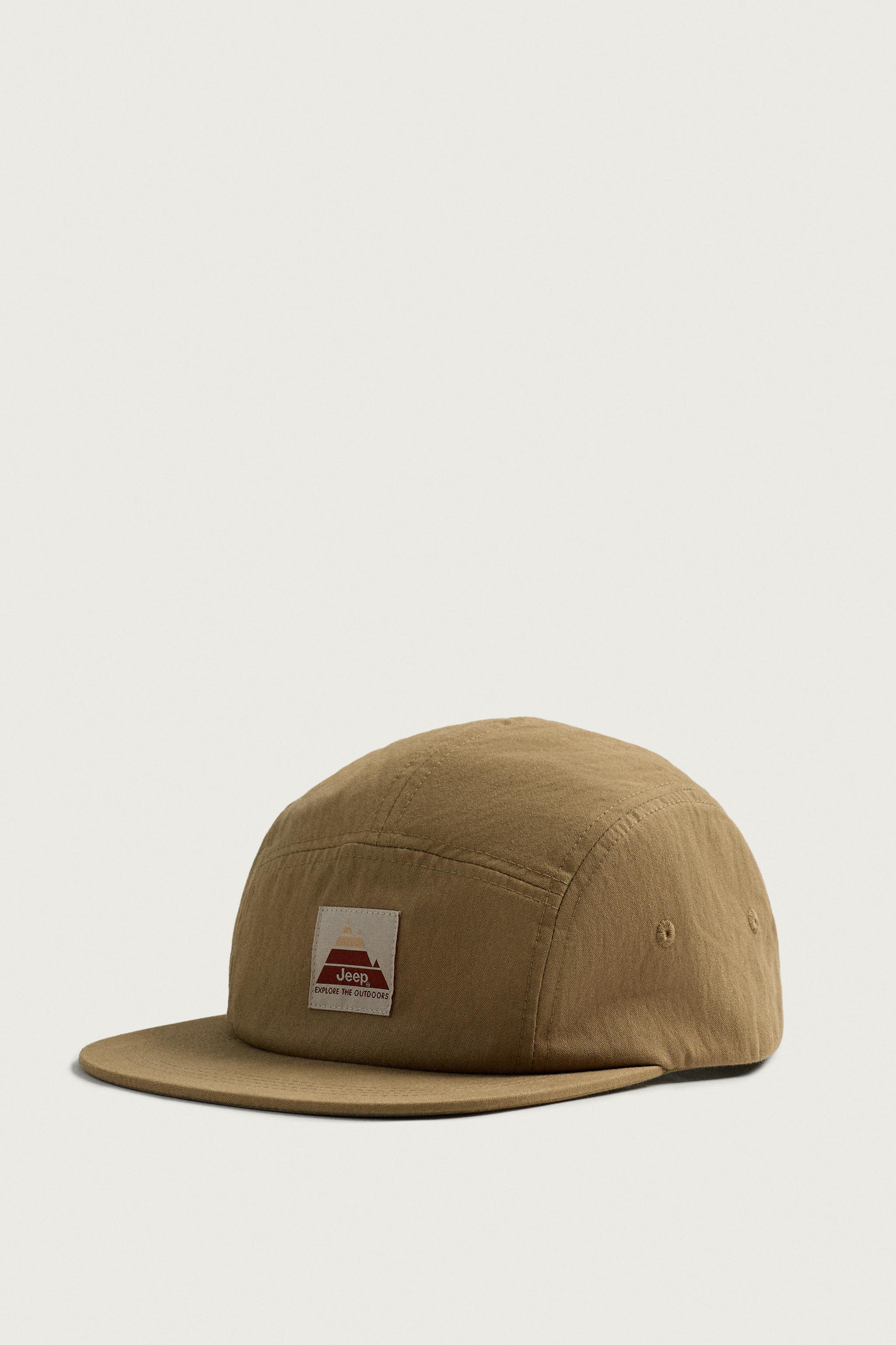 JEEP® FLAT VISOR PATCH CAP — Beige