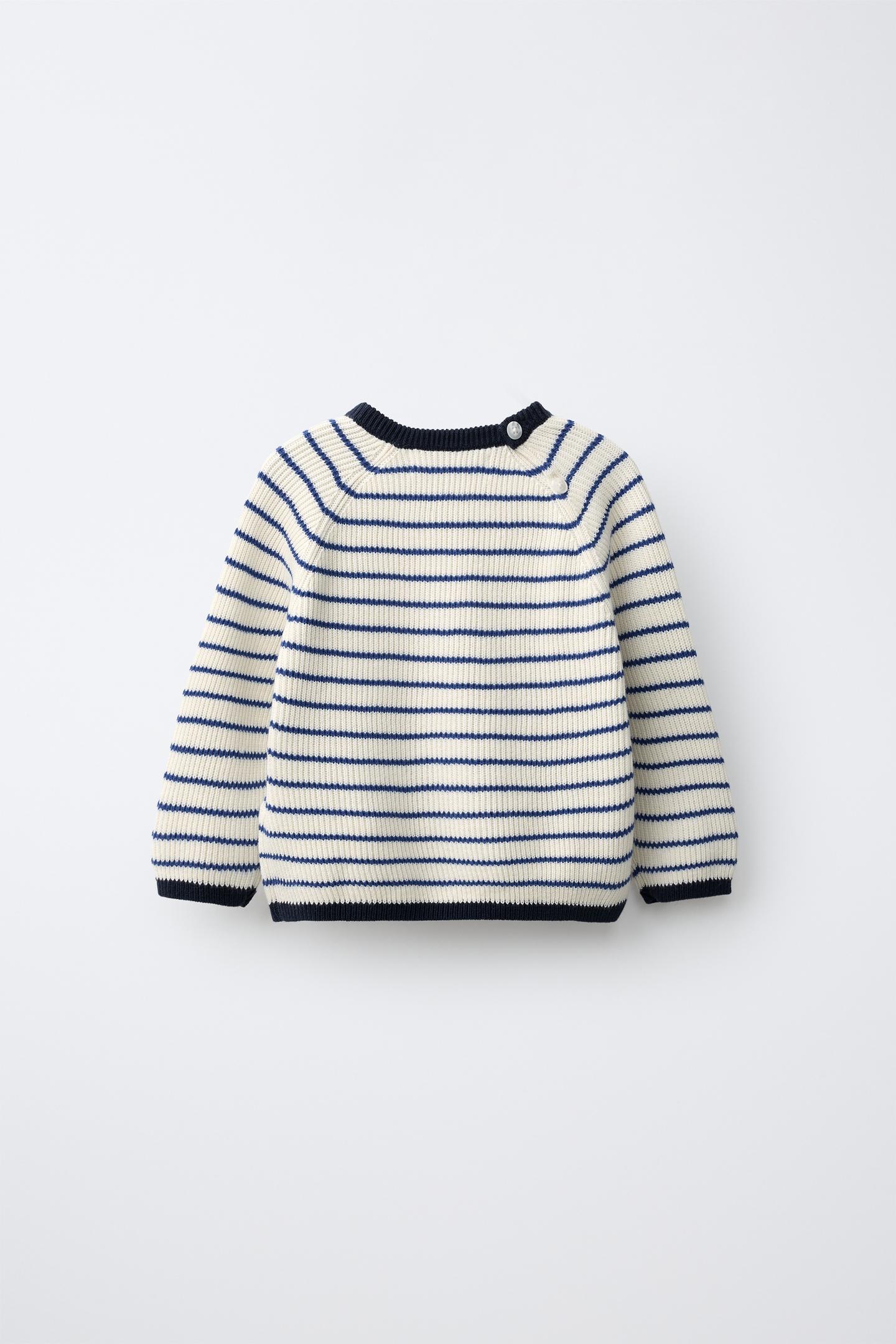 Детская куртка Zara Plain Knit, цвет: Синий — фото 2