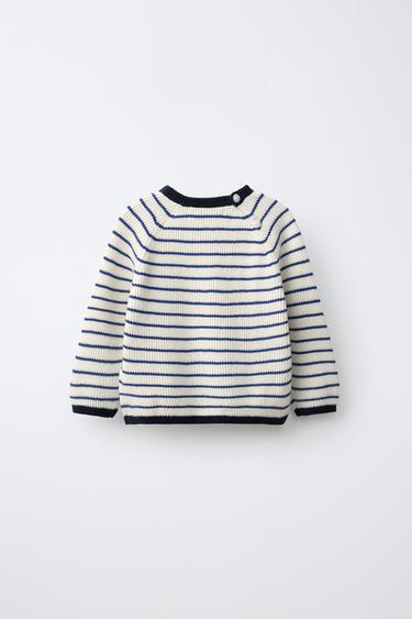 PLAIN KNIT JACKET — Blue 2