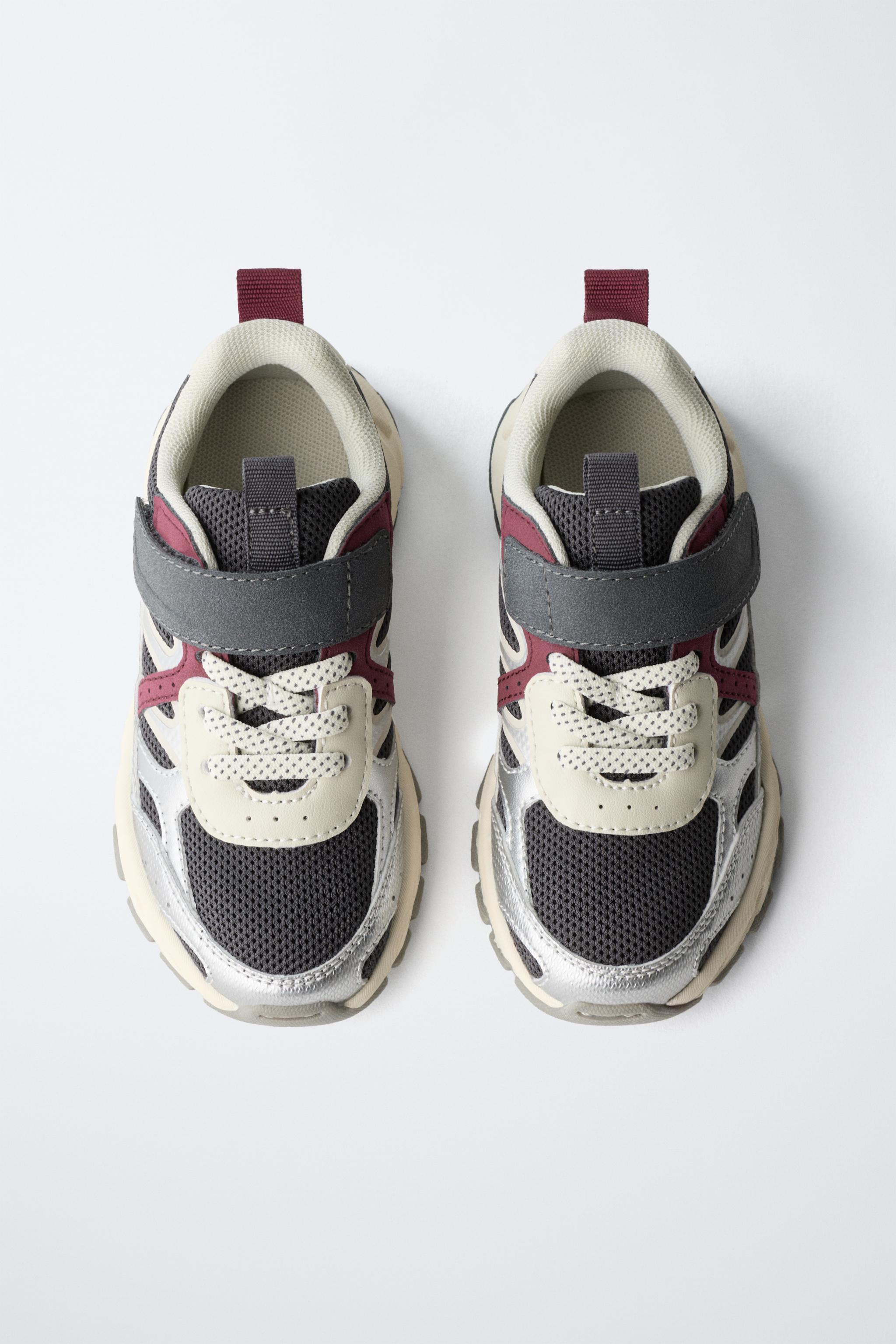 Детские кроссовки Zara METALLIC SNEAKERS — фото 5
