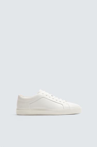 ZAPATILLA PIEL - Blanco de Zara