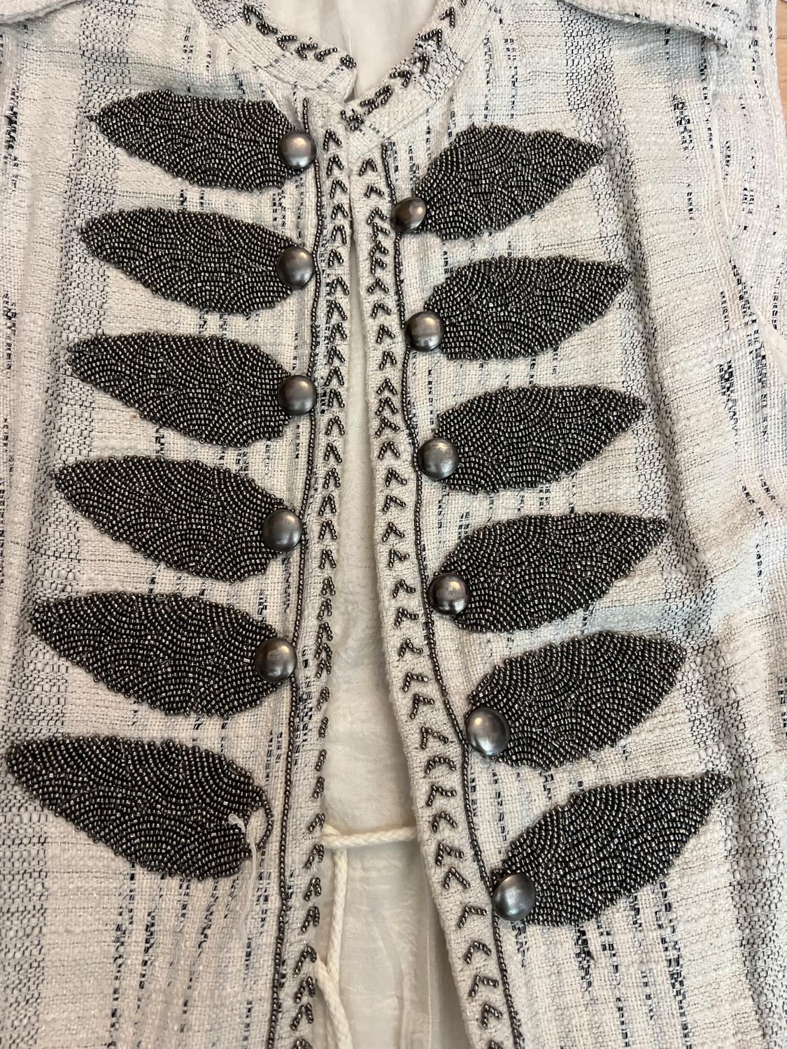 SHINY WAISTCOAT WITH EMBROIDERED BEADS - Image 2