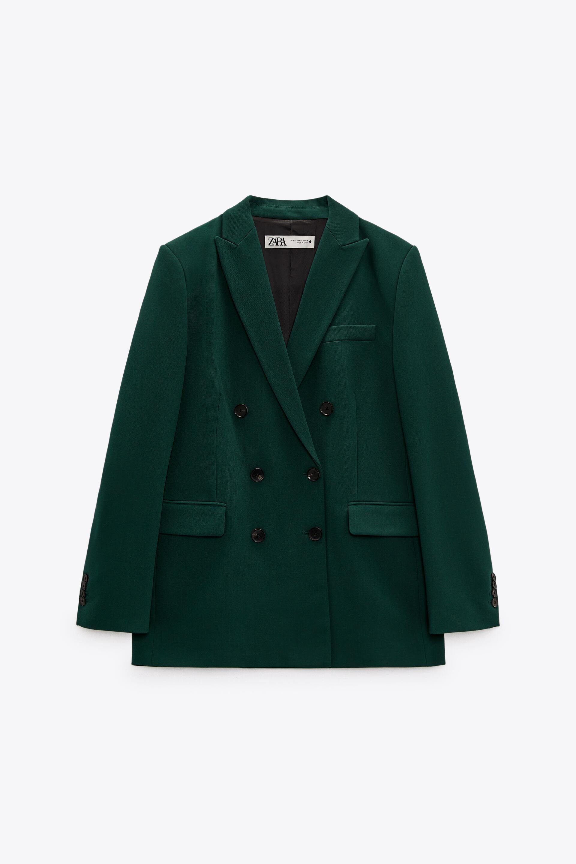 TAILORED DOUBLE BREASTED BLAZER - Green | ZARA United States