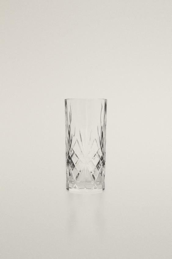 VASO ALTO RELIEVE - Transparente de Zara - Imagen 0