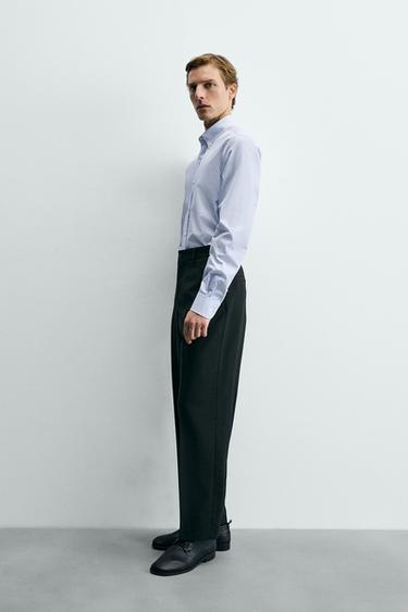 CHEMISE REGULAR FIT COTON - Rayures de Zara - Image 3