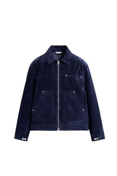 SPLIT SUEDE LEATHER JACKET