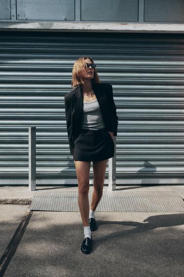 BLAZER CROISÉE OVERSIZE - Noir de Zara - Image 3