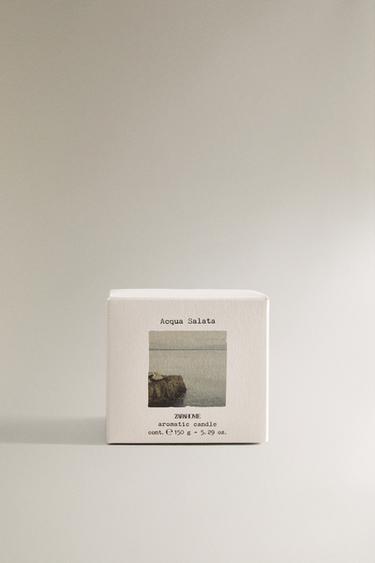 (150 G) BOUGIE PARFUMÉE ACQUA SALATA - Bleu d'eau de Zara - Image 4