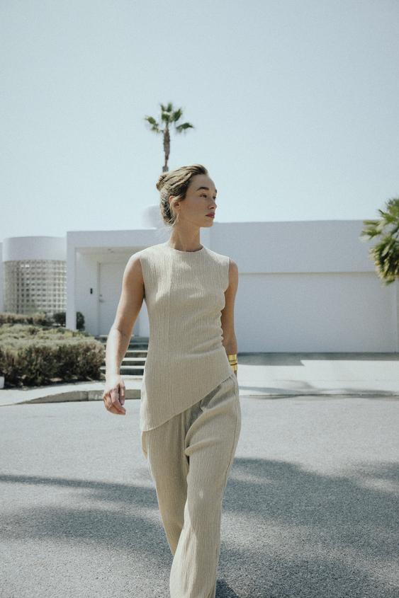 TEXTURED BAGGY PANTS