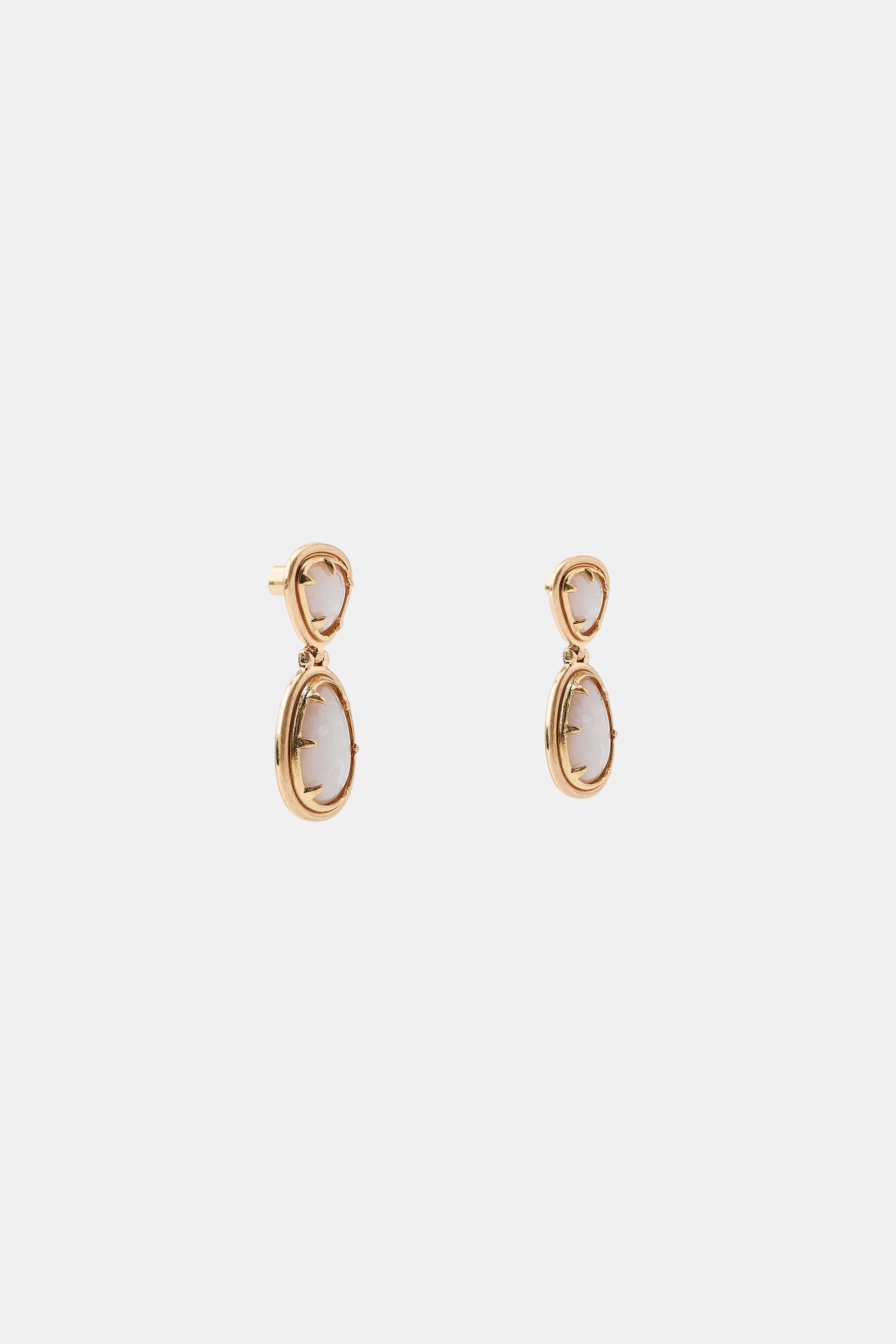 SHINY STONE EARRINGS