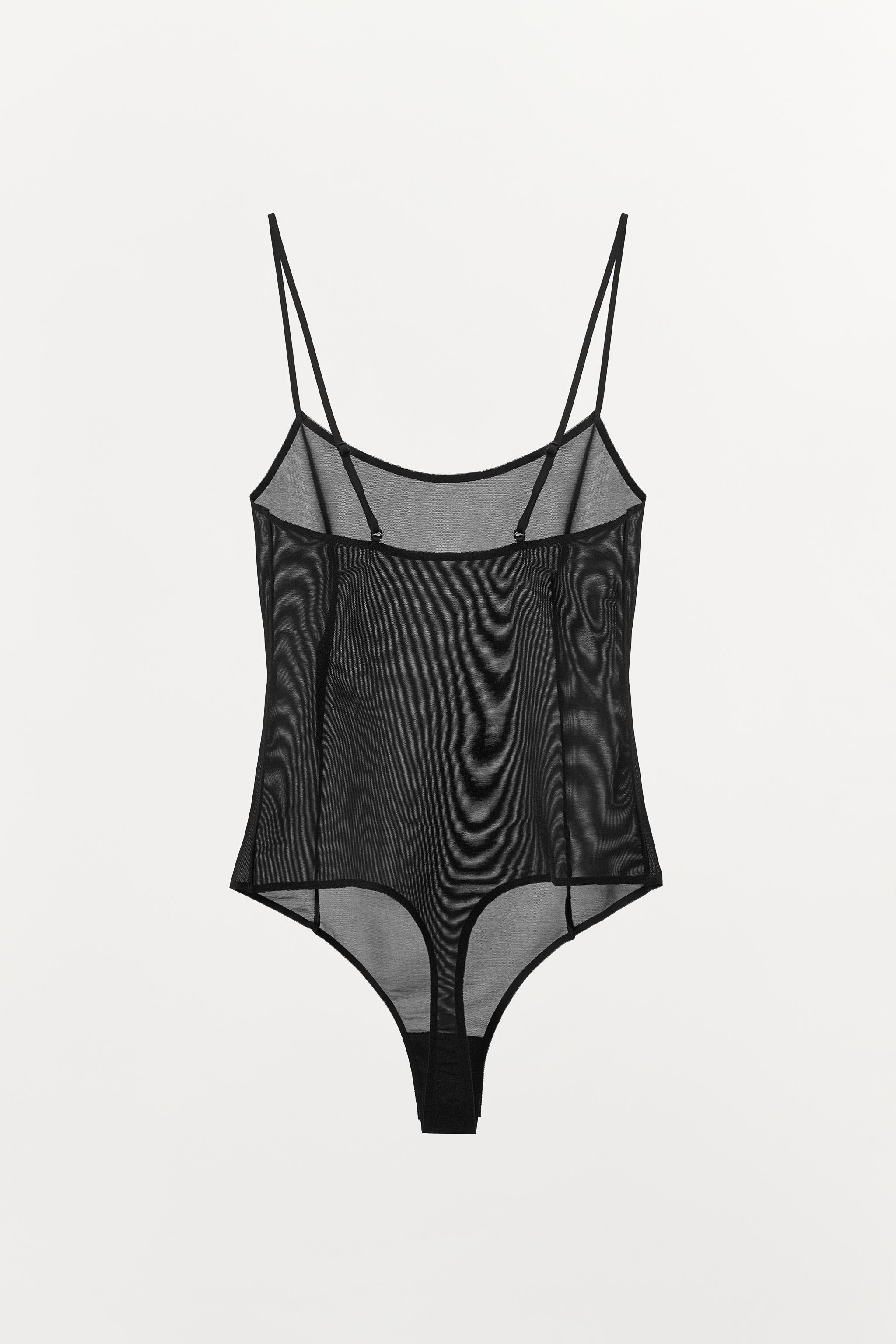 BODY À BRETELLES AVEC POLYAMIDE