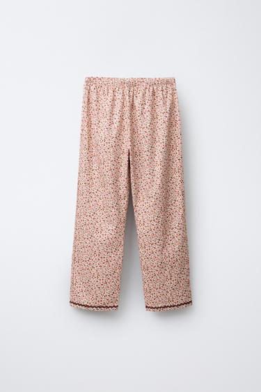 6-14 ANS/ PYJAMA FLEURS DENTELLE - Rose de Zara - Image 4