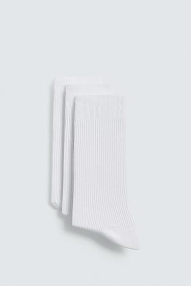 3-PACK OF LIGHTWEIGHT SOCKS - White by Zara