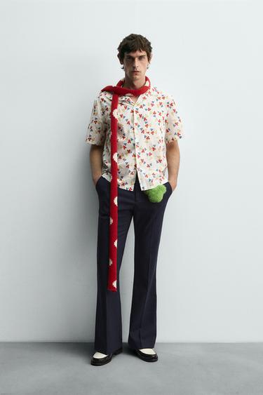 Zara HARRY LAMBERT FOR ZARA X DISNEY 米奇老鼠氣球圖案襯衫 - 白色
