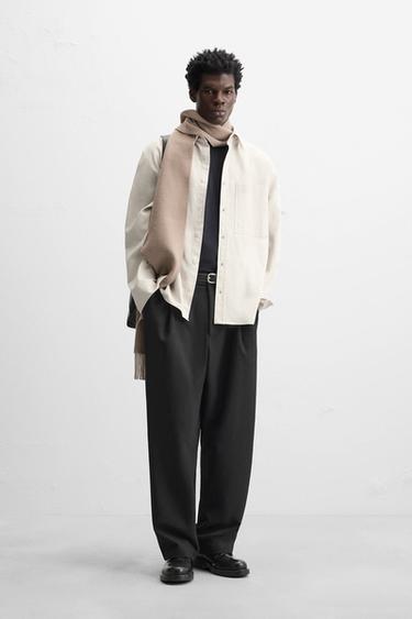 SOFT COTTON SHIRT - Beige by Zara