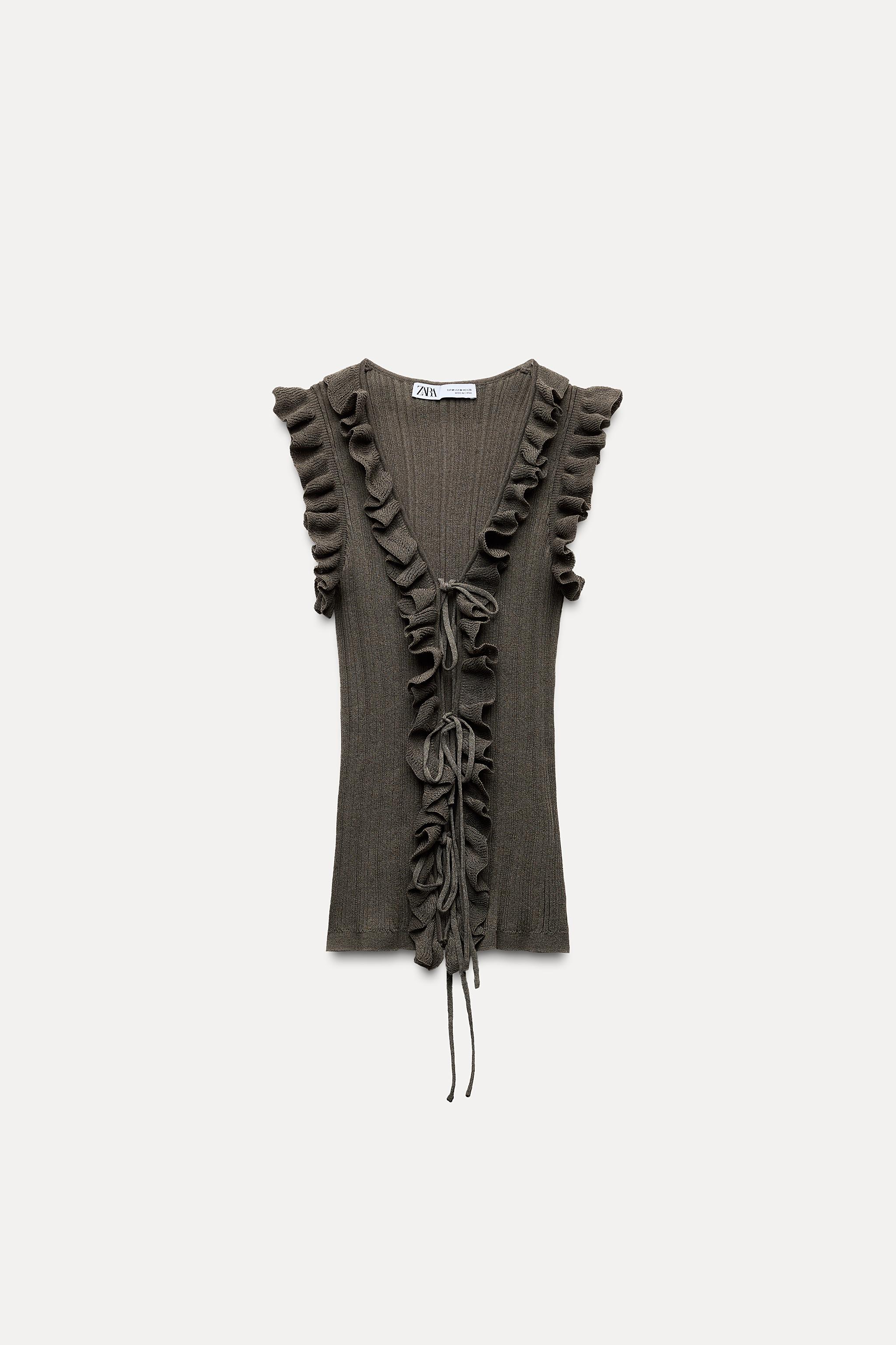 Camiseta volantes fashion zara