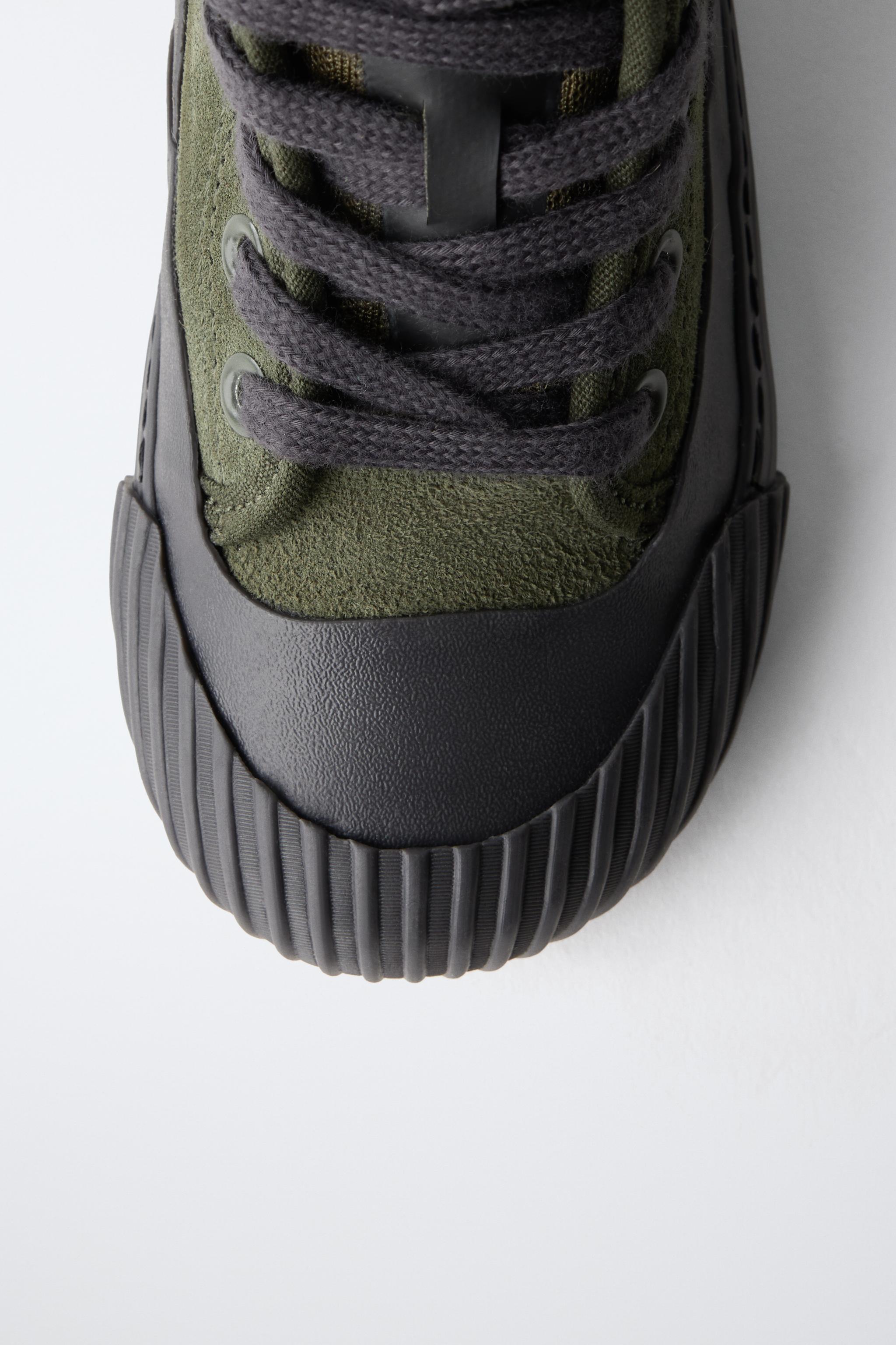 ZARA TIMELESS - BASKET MONTANTE EN CUIR ET DAIM