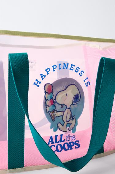 SNOOPY PEANUTS™ SHOPPER BAG - Pink by Zara - Image 2