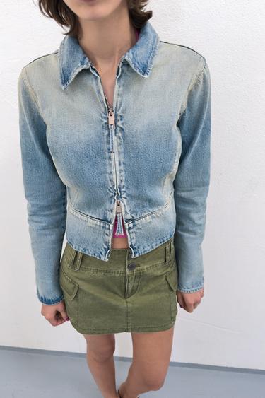 JUPE-PANTALON À POCHES - Kaki foncé de Zara - Image 1