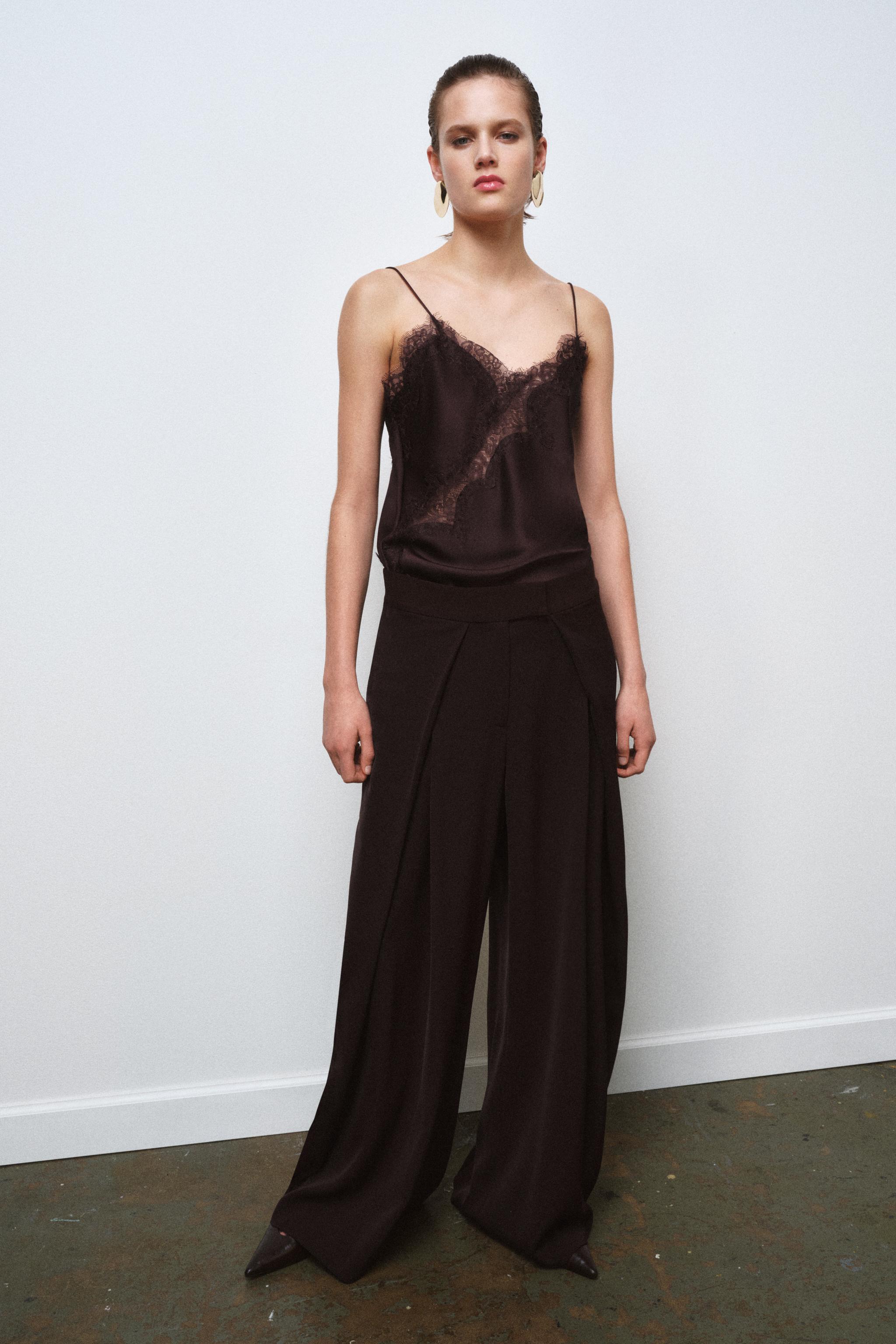 ZW COLLECTION WIDE LEG PLEATED PANTS