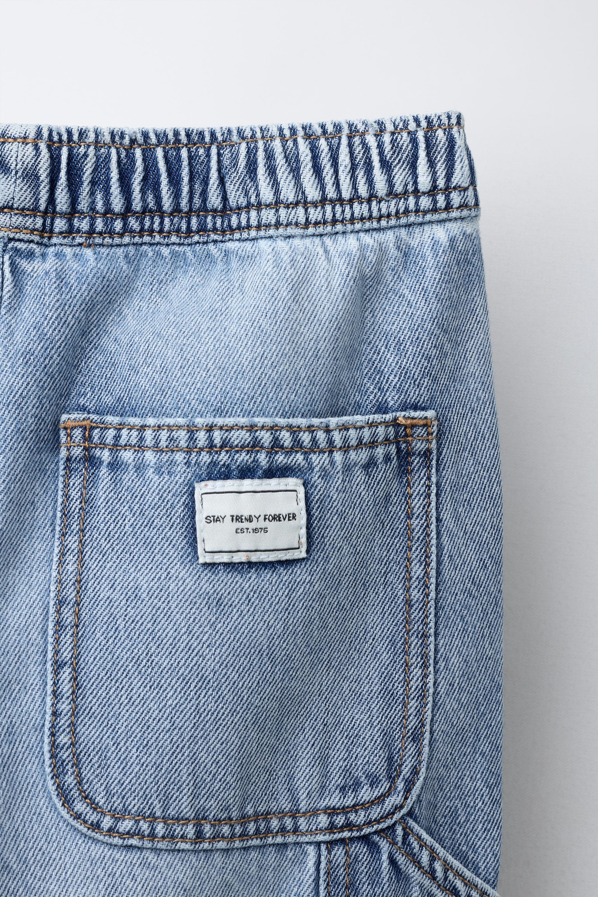 ダメージ加工カーペンタージーンズ - ライトブルー | ZARA Japan