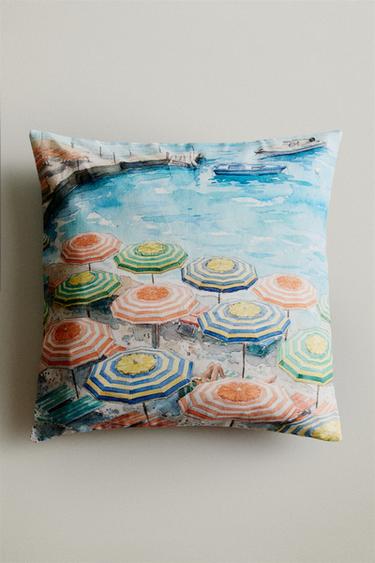 PARASOL CUSHION COVER - Blue by Zara - Image 4