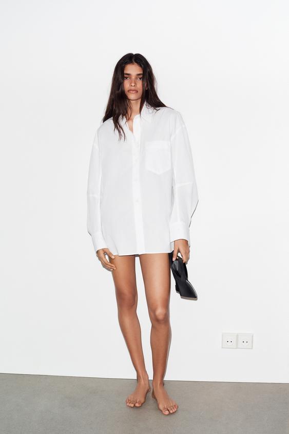OVERSIZED POPLIN SHIRT