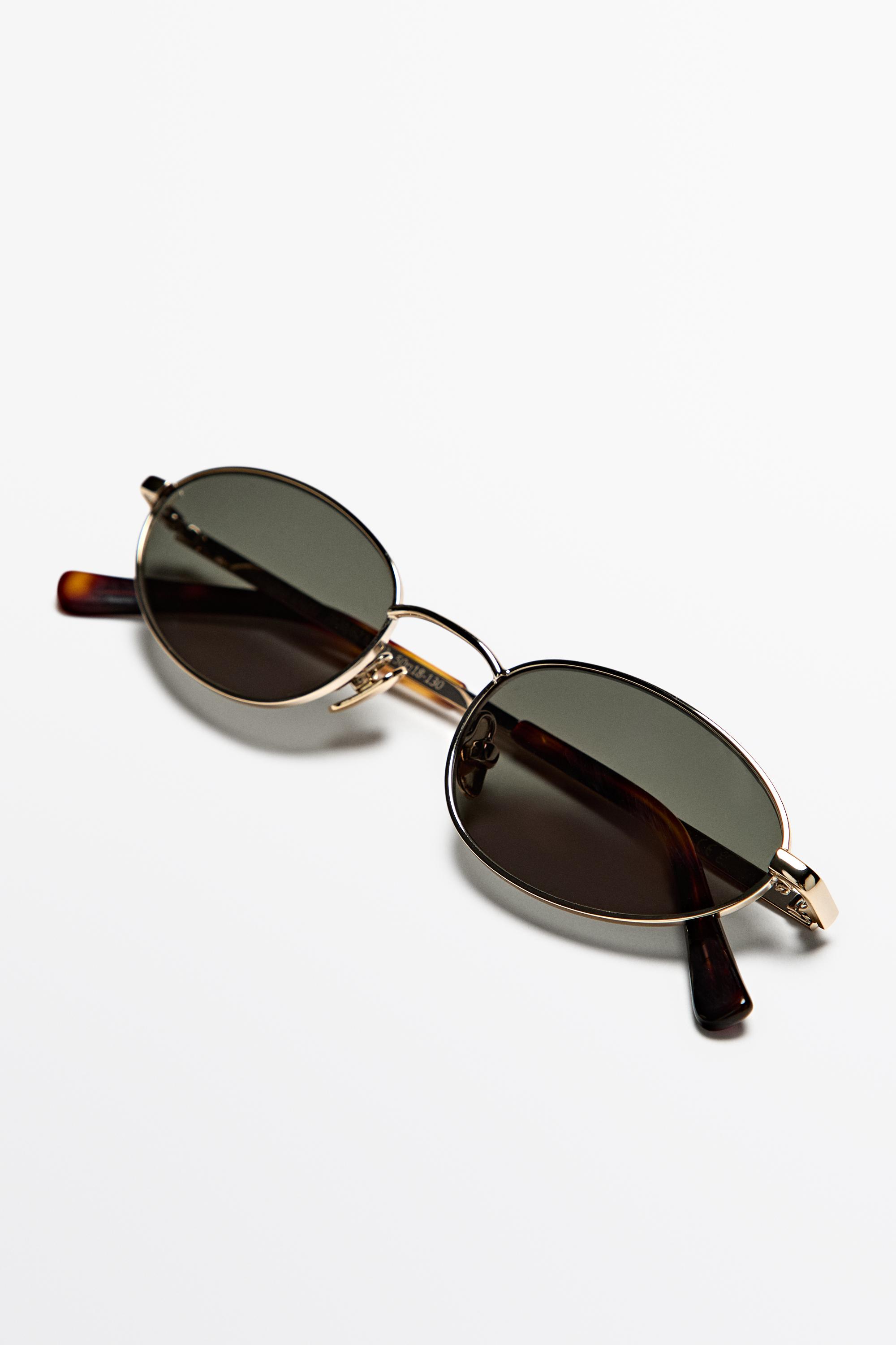 Oval metal sunglasses