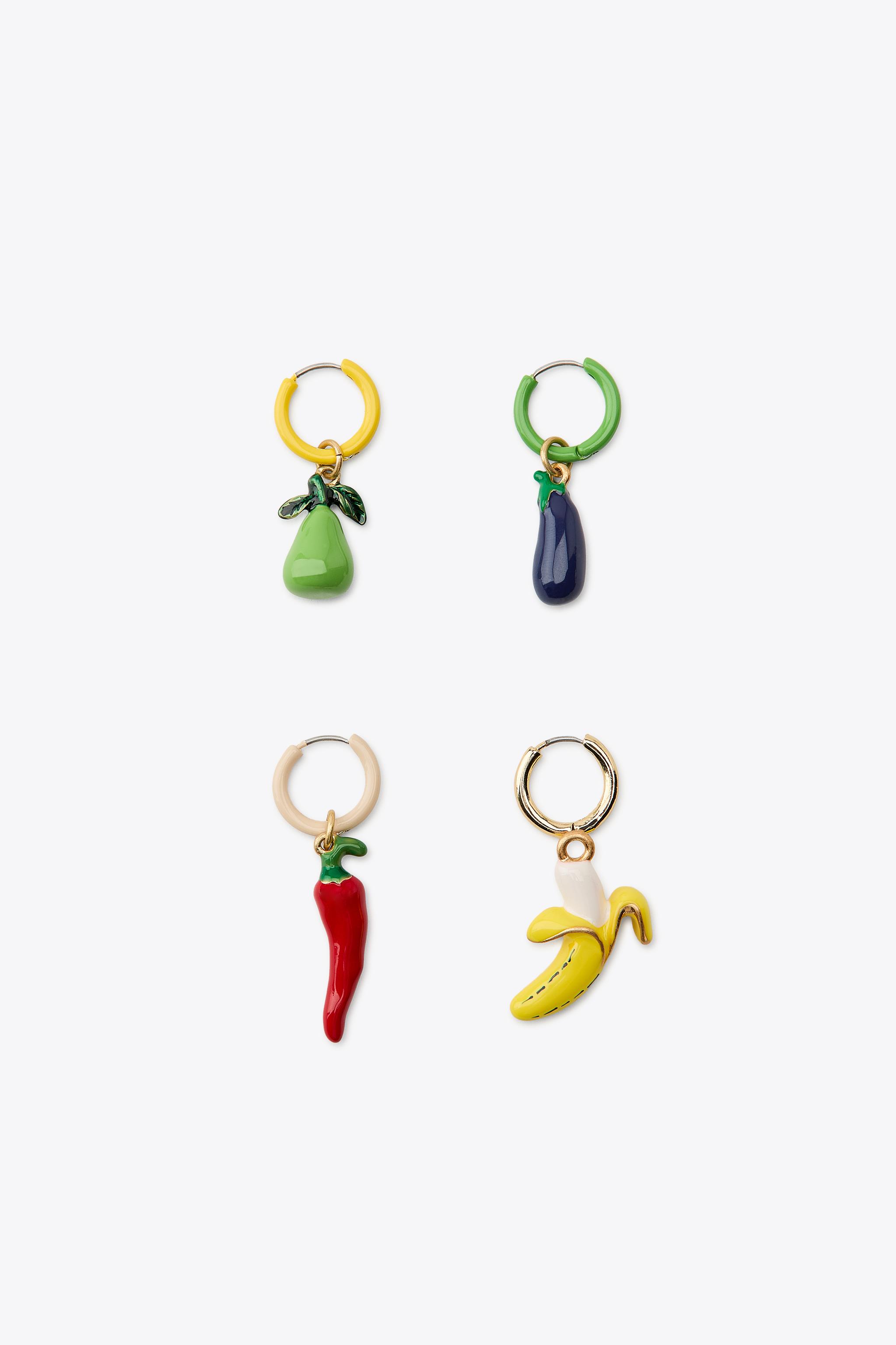 ★ZARA★エナメルフルーツピアスセット エナメルフルーツピアスセット - マルチカラ― | ZARA Japan / 日本