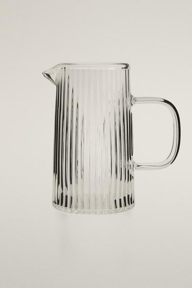 BOROSILICAAT MELKKAN MET RELIËF - Transparant van Zara - Afbeelding 0